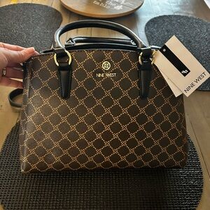 Nine West Black and Brown Satchel